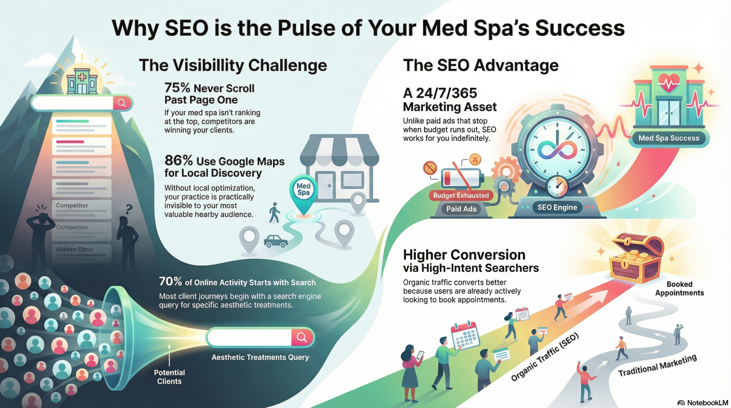 Med Spa SEO Success Infographic