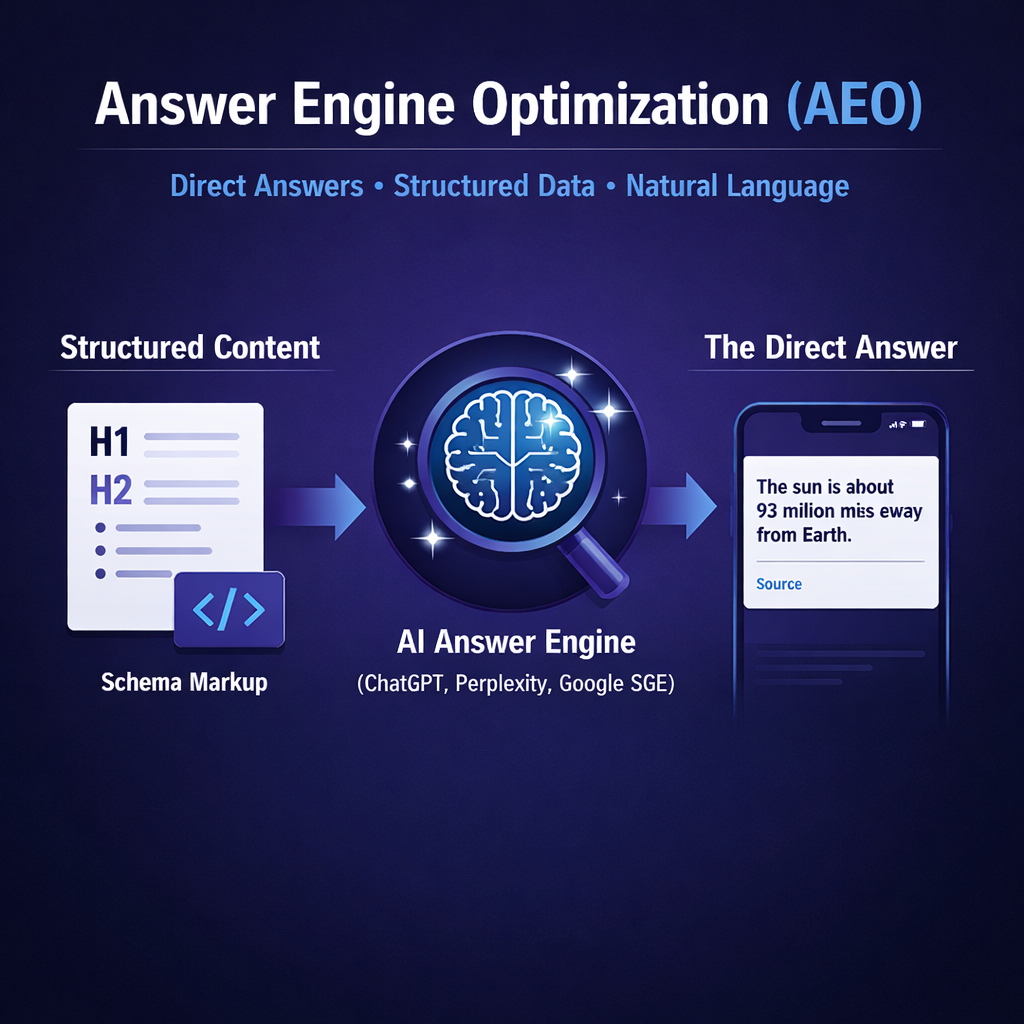 Answer Engine Optimization (AEO) example
